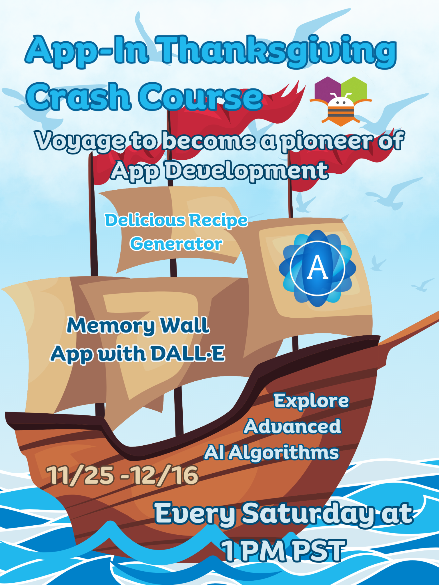 App-In Thanksgiving Crash Course event poster
