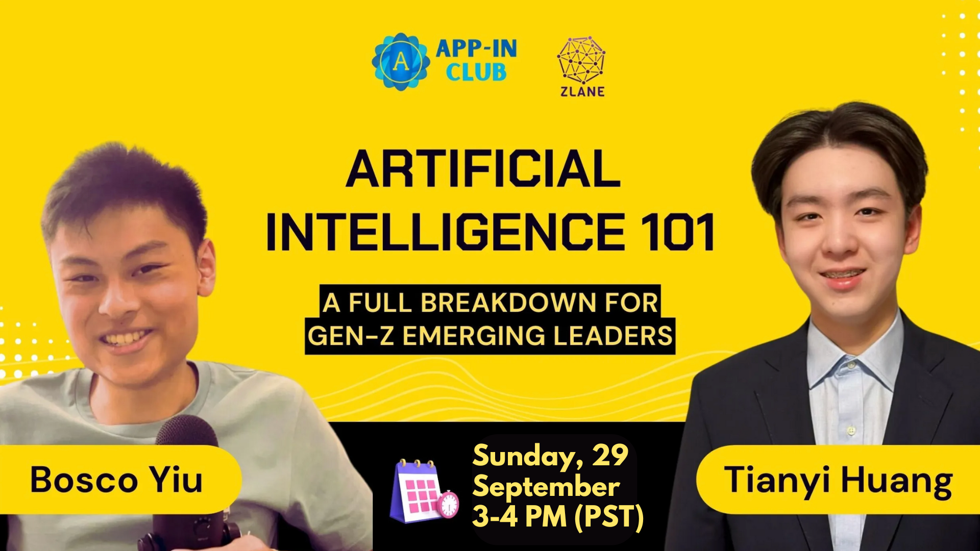 Artificial Intelligence 101 with Bosco Yiu and Tianyi Huang