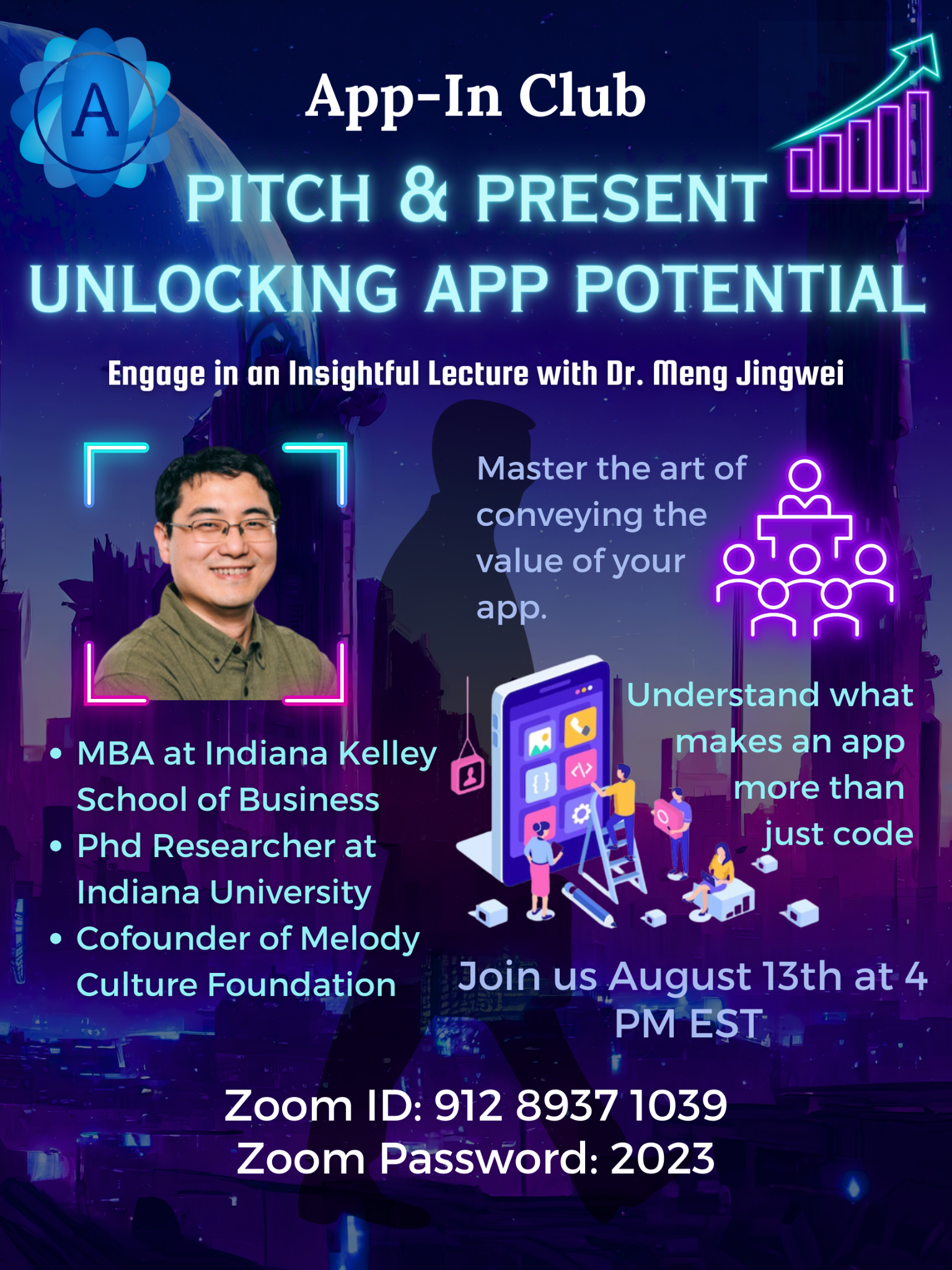 Pitch & Present: Unlocking App Potential event poster