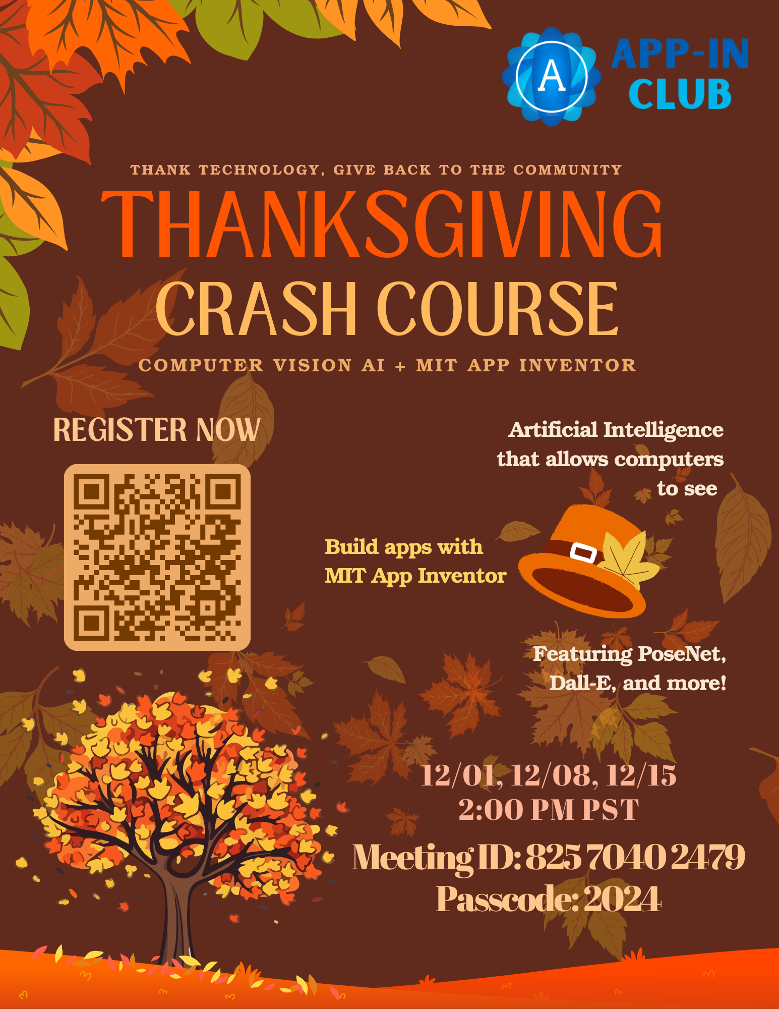 Thanksgiving Crash Course event poster